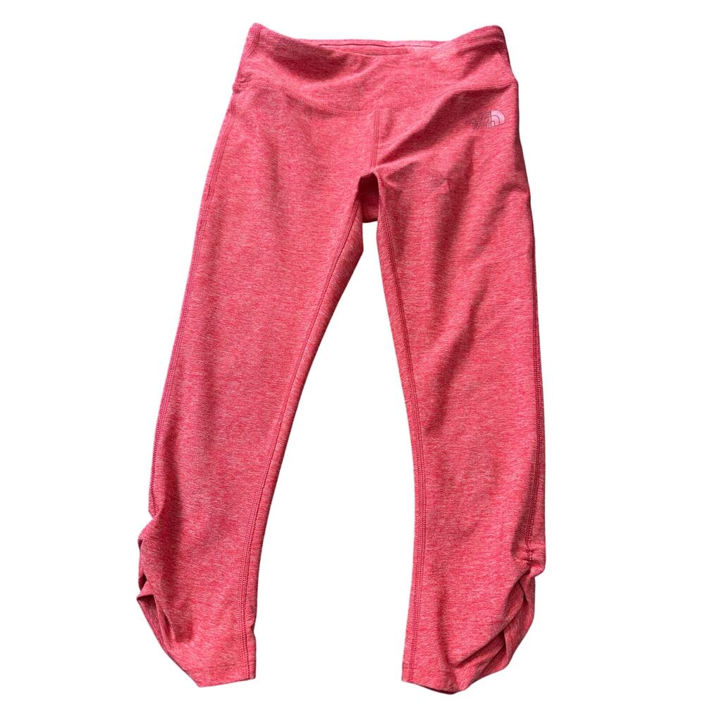 The North Face Orange Cropped Workout Leggings Size XS